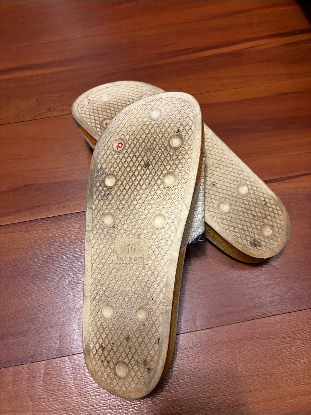 Raf Simons x adidas Torsion Adilette Slides 'Trompe L'oeil' Sz 10